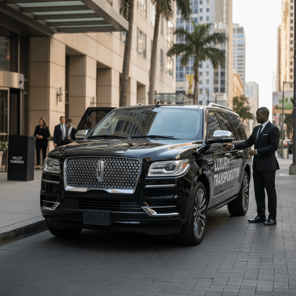Lincoln Navigator large SUV for corporate groups and events